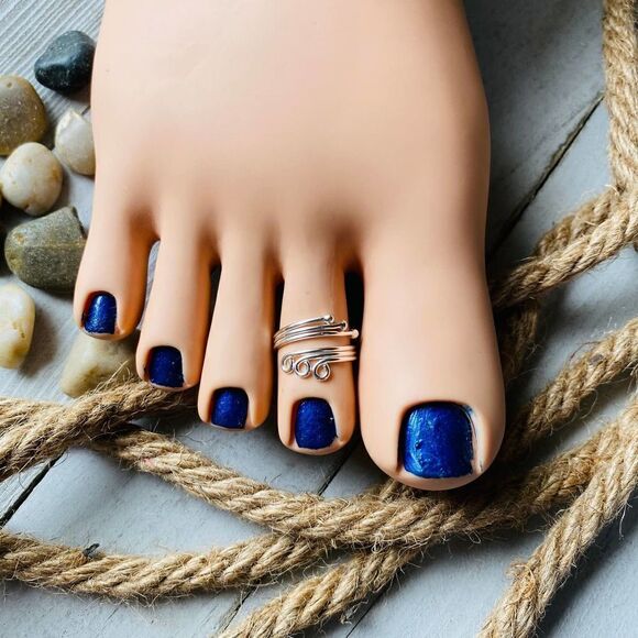 Sterling Silver Wrap Around Toe Ring - Picture 1 of 5